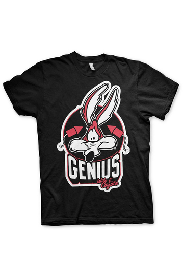 Looney Tunes - Wile E. Coyote Genius T-Shirt Black