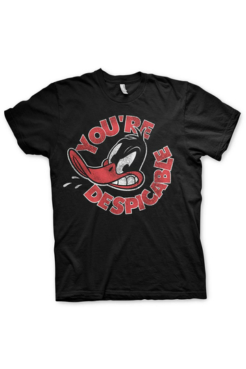 Looney Tunes - Daffy Duck You're Despicable T-Shirt Black