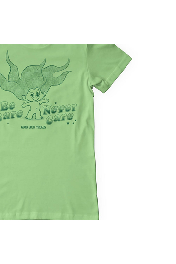 Good Luck Trolls - Be Bare Never Care T-Shirt Mint Green