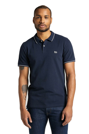 Lee Pique Polo Tee Navy