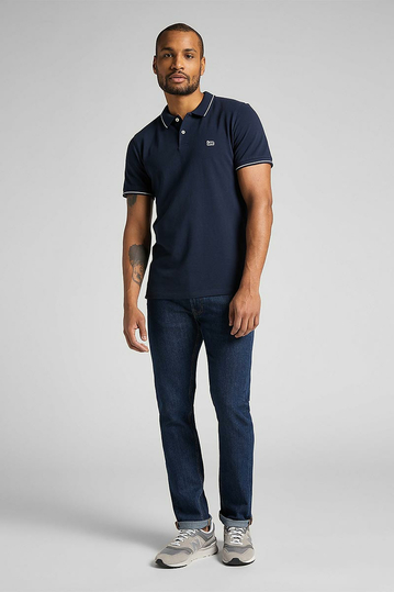 Lee Pique Polo Tee Navy