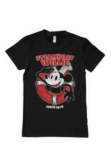 Steamboat Willie Since 1928 T-Shirt Black