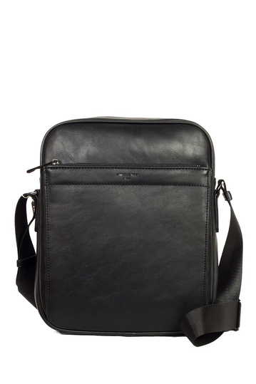 David Jones men's shoulder bag black