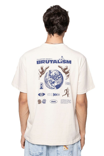 Kaotiko Brutalism Organic Cotton T-shirt Ivory