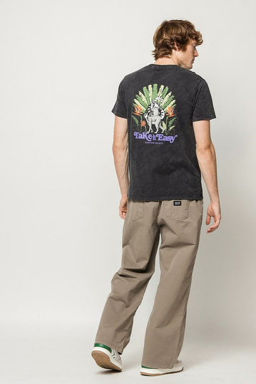 Kaotiko Black Take It Easy Washed T-shirt