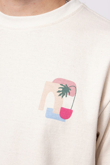 Kaotiko Marrakech Organic Cotton T-shirt Ivory