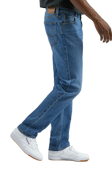 Lee West Relaxed Straight Jeans - Into The Blue Worn