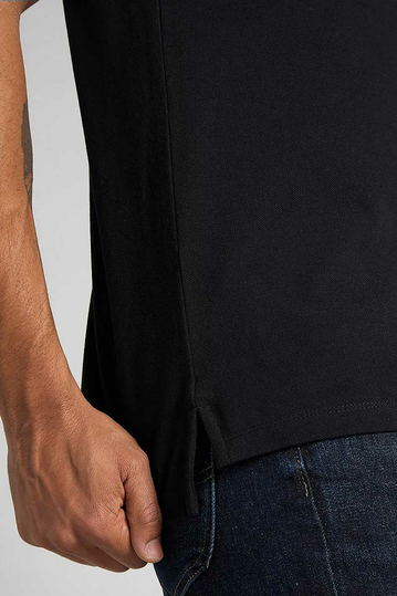 Lee Pique Polo Tee Black