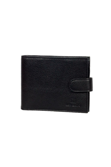 Men's leather wallet black