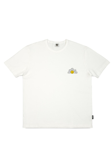 The Dudes Organic Cotton T-shirt A Pill Meal Off White