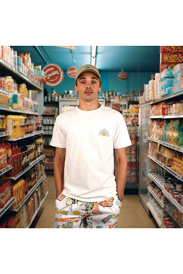 The Dudes Organic Cotton T-shirt A Pill Meal Off White