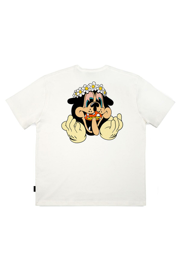 The Dudes Organic Cotton T-shirt Mid Summer Off White