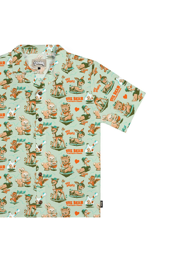 The Dudes χαβανέζικο πουκάμισο Wasted Dudes Pistachio