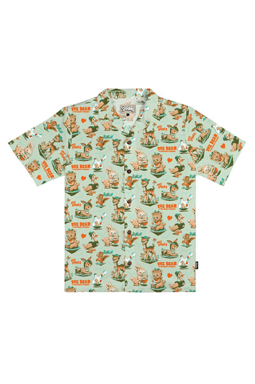 The Dudes Hawaiian Shirt - Wasted Dudes Pistachio