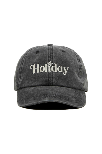 Alcott Hat With Embroidery Washed Black