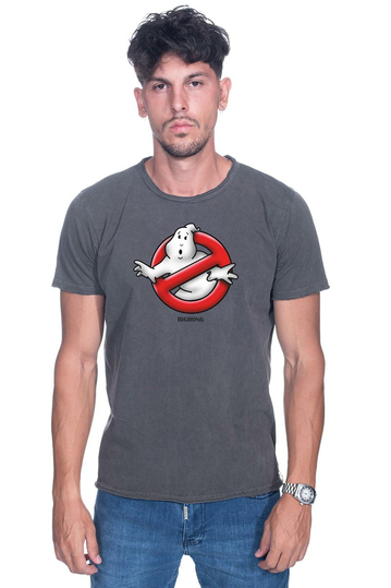 Bigbong Ghostbusters T-shirt Stone Wash Grey