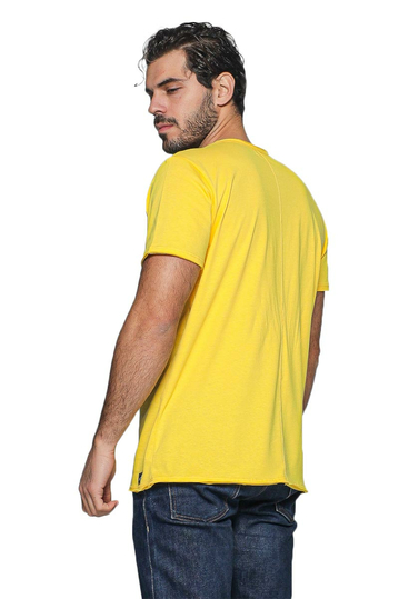 Bigbong Raw Edge T-shirt Yellow