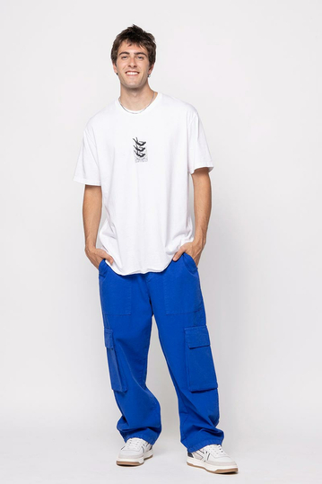 Kaotiko Cosmic Order Washed T-shirt White