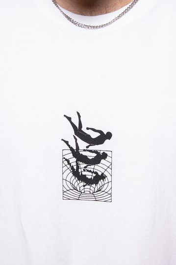 Kaotiko Cosmic Order Washed T-shirt White
