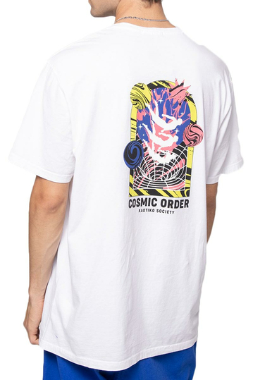 Kaotiko Cosmic Order Washed T-shirt White