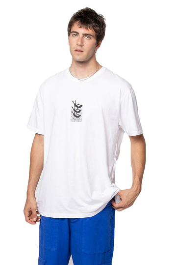 Kaotiko Cosmic Order Washed T-shirt White