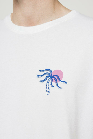 Kaotiko Washed Serving Good T-shirt White