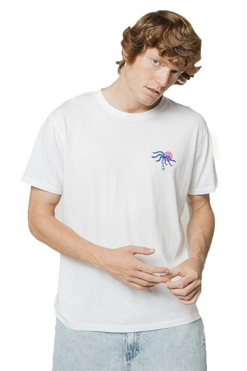 Kaotiko Washed Serving Good T-shirt White