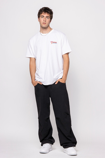 Kaotiko Washed Tropical Bar T-shirt White