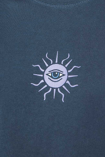 Kaotiko Planet Z Washed T-shirt Navy