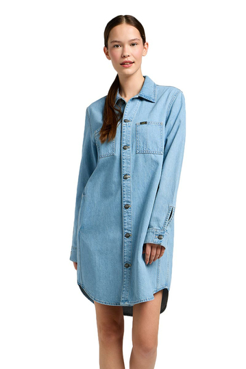 Lee Unionall Denim Shirt Dress - Light Vibes