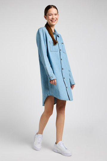 Lee Unionall ντένιμ σεμιζιέ φόρεμα - Light Vibes