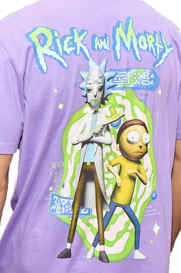 Alcott Oversize T-shirt Rick & Morty Lilac
