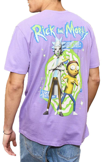 Alcott Oversize T-shirt Rick & Morty Lilac