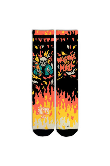 American Socks Welcome To Hell Mid High Socks