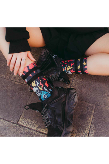 American Socks Welcome To Hell Mid High Socks