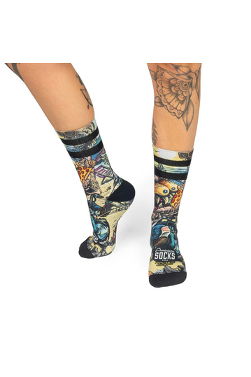 American Socks Bike Monster Mid High Socks