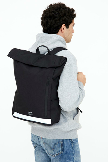 Lefrik Roll Reflective Backpack Black