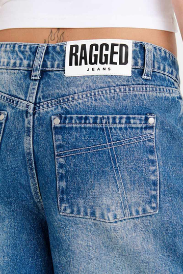 The Ragged Priest Denim Longline Baggy Shorts