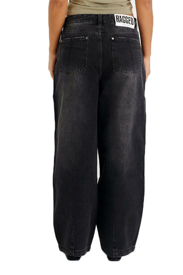 The Ragged Priest Goliath Baggy Jeans Charcoal Wash