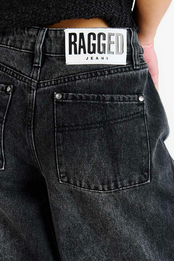 The Ragged Priest Feral Flare Jeans Charcoal