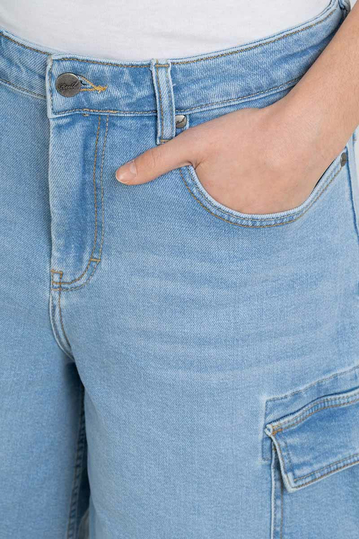 Reell Denim Bermuda Olivia Light Blue Stone