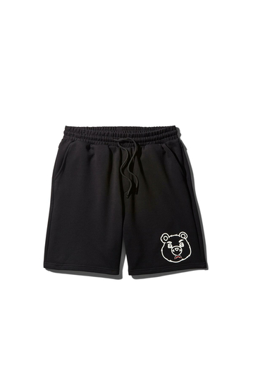 Sprayground Bear Print Knit Shorts Black