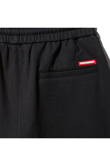 Sprayground φούτερ βερμούδα Logo Side Tape Black