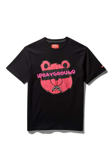 Sprayground Blindfold Bear T-Shirt Black