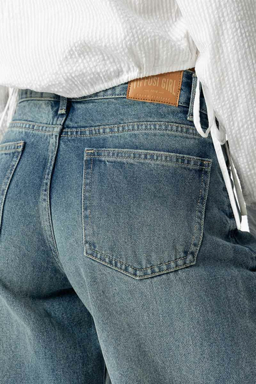 Tiffosi Kaya Wide Leg Jeans Blue
