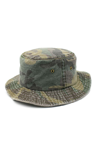 Bucket Hat Camo Green