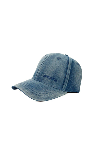 Strapback Jockey Hat Blue Denim