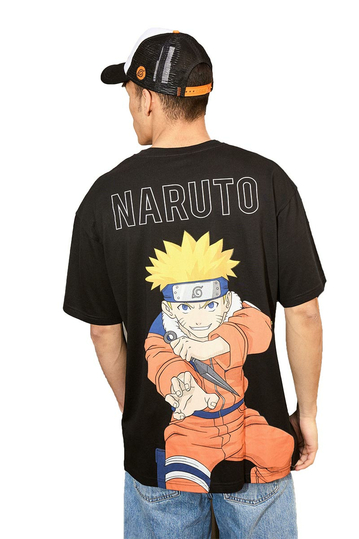 Alcott Oversize T-shirt Naruto Black