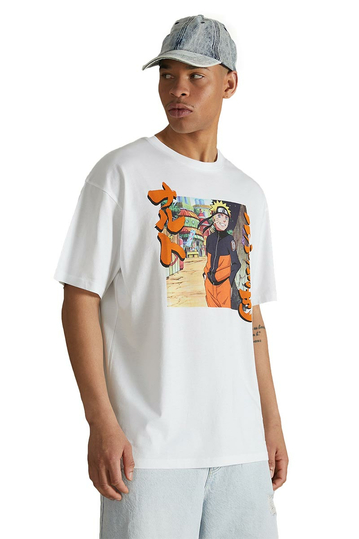 Alcott Oversized T-shirt Naruto White