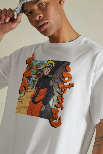 Alcott Oversized T-shirt Naruto White